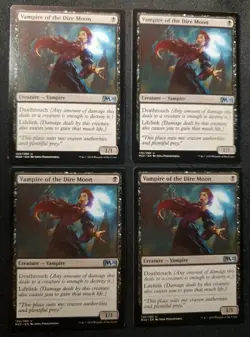 4x VAMPIRE OF THE DIRE MOON Core Set 2020 M20 Magic The Gathering MTG NM - Image 1