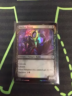 MTG Magic The Gathering Markov Baron Foil Showcase Vampire Lord Black Commander - Image 1