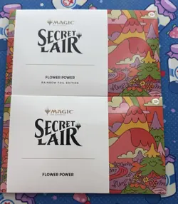 Magic The Gathering Secret Lair Flower Power Foil + Non Foil Set - Image 1
