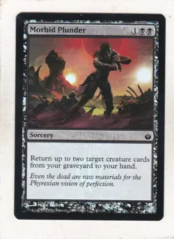 Magic MTG: Foil: Mirrodin Besieged: Morbid Plunder - Image 1