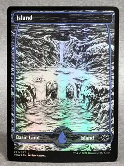 Magic MTG Island (271) Basic Land Foil Innistrad: Crimson Vow NM - Image 1