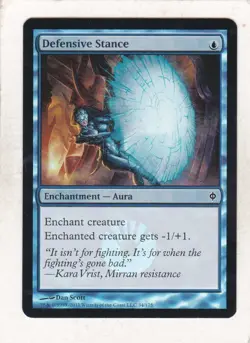 Magic MTG: Foil: New Phyrexia: Defensive Stance - Image 1