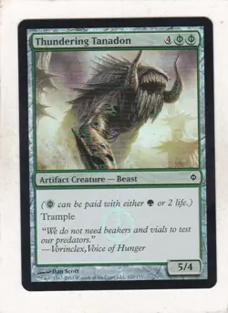 Magic MTG: Foil: New Phyrexia: Thundering Tanadon - Image 1