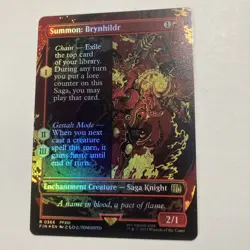 MTG Summon: Brynhildr (Borderless) Rare Final Fantasy Foil - Image 1