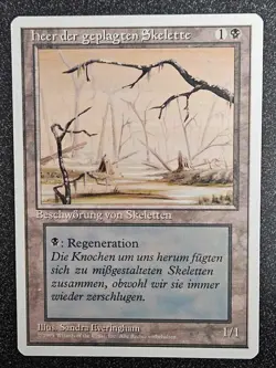 MTG Drudge Skeletons / Swamp Misprint Fourth Edition FWB NM-LP - Free Shipping! - Image 3