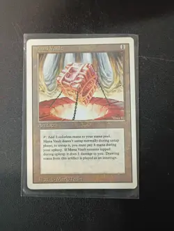 Magic the Gathering Mana Vault Artifact Revised Edition, Lightly Played - Image 1