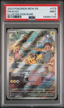 PSA 9 MINT 2023 Pokemon TCG Pikachu 173/165 Scarlet & Violet 151 English - Image 1
