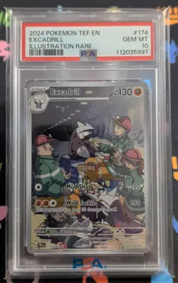 Pokemon TCG Excadrill 174/162 Temporal Forces Full Art Illustration Rare PSA 10 - Image 1