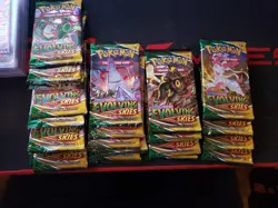 Pokemon TCG Evolving Skies Sealed Booster Pack 21x Lot Unweighed - Image 2