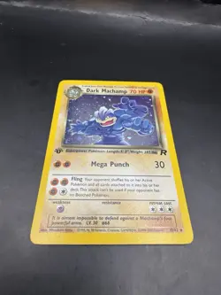 Pokemon TCG: 2000 Team Rocket 1st Edition Dark Machamp 10/82 Holo Rare NM - Image 1