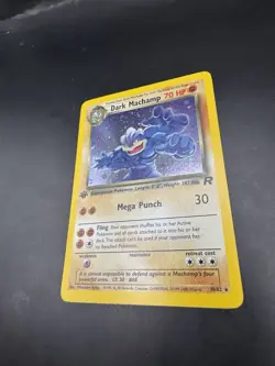 Pokemon TCG: 2000 Team Rocket 1st Edition Dark Machamp 10/82 Holo Rare NM - Image 3