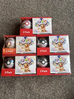 Sam's Club Pokemon Prismatic Evolutions ETB + Pokeball Bundle Sealed - Image 1