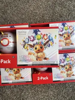 Sam's Club Pokemon Prismatic Evolutions ETB + Pokeball Bundle Sealed - Image 2