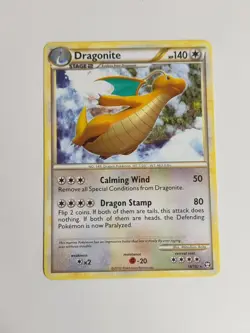 Dragonite 18/102 Rare Triumphant Pokemon Vintage TCG Non Holo Free Canadian Ship - Image 1