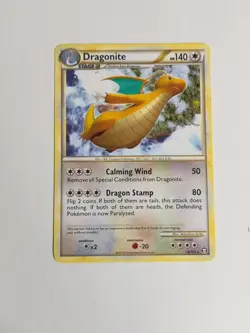 Dragonite 18/102 Rare Triumphant Pokemon Vintage TCG Non Holo Free Canadian Ship - Image 2