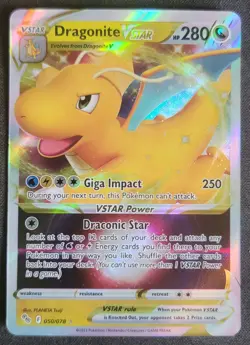 Dragonite VSTAR 050/078 Pokemon TCG SWSH: Pokemon GO NM - Image 1
