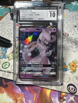 Mewtwo GX 31/68 - CGC Gem Mint 10 - Hidden Fates - Pokemon TCG 2019 - Image 1