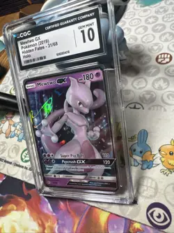 Mewtwo GX 31/68 - CGC Gem Mint 10 - Hidden Fates - Pokemon TCG 2019 - Image 3