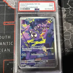 Pokemon 2024 Gastly 177/162 Illustration Rare Temporal Forces PSA 9 - Image 1