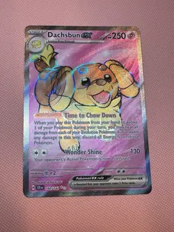 Pokemon Dachsbun EX Ultra Rare Stellar Crown 160/142 - Image 1