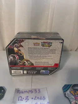 Pokemon Tcg Paldean Fates Great Tusk EX Tin New Factory Sealed+ Sealed Lot - Image 4