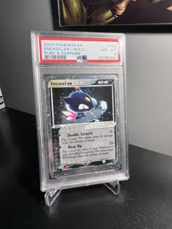 2003 Pokemon EX Ruby & Sapphire Sneasel EX Holo #103/109 PSA 8 - Image 1