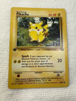 1st Edition 1999 Pikachu Red Cheeks 60/64 Card - Image 1