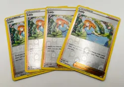 LADY Reverse Holo 159/196 4x Pokemon Cards Lost Origin Playset Near Mint - Image 1