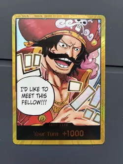 One Piece Card Game Gol D. Rodger Gold Don Card op13 Pack Fresh - Image 1