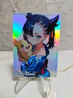 Marnie Trading Card Waifu Goddess Story Anime Girl holo Karte Manga Full Art - Image 1