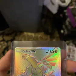 Pokemon TCG Palkia GX 165/156 Ultra Prism Rainbow Rare Card NM Near Mint - Image 2