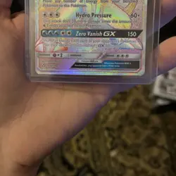 Pokemon TCG Palkia GX 165/156 Ultra Prism Rainbow Rare Card NM Near Mint - Image 3