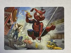 Spider-Ham, Peter Porker Art Card (Gold-Stamped Signature) - Art Series MTG - Image 2