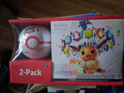 NEW Pokemon TCG Scarlet Violet Prismatic Evolutions Elite Trainer Box 2Pack Card - Image 1