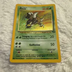 Pinsir Holo Holographic Pokemon Card TCG 1999 Jungle Unlimited Rare 9/64 - Image 2