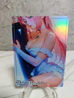 Sakura Haruno Trading Card Waifu Goddess Story Anime Girl holo Karte Manga Full - Image 1