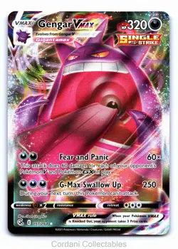 Gengar VMAX 157/264 - Fusion Strike - Pokemon Card - Near Mint - Image 1