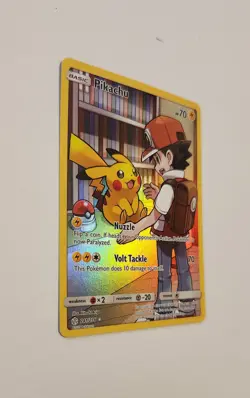 Pikachu Holo Card 241/236 Secret Sm-Cosmic Eclipse Edition NM/LP Condition - Image 2