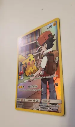 Pikachu Holo Card 241/236 Secret Sm-Cosmic Eclipse Edition NM/LP Condition - Image 3