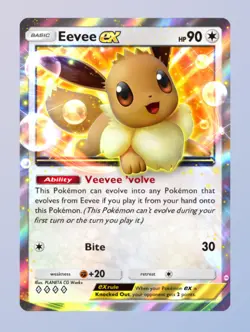 (Digital Card) Eevee EX, Pokemon TCG Pocket, English, Eevee Grove set - Image 1