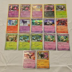 17 x Pokemon Trick or Trade 2022 2023 2024 TCG Card Bundle - Image 1