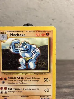 MACHOKE - 34/102 - Base Set - Pokemon Card - Vintage-Fast Shipping-MP!! - Image 3