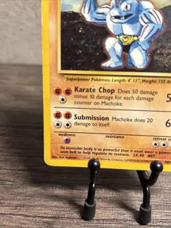 MACHOKE - 34/102 - Base Set - Pokemon Card - Vintage-Fast Shipping-MP!! - Image 4