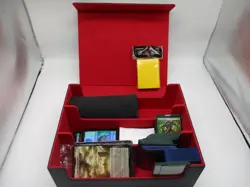 MAGIC THE GATHERING CCG HUGE LOT OF CARDS & SUPPLIES WITH STORAGE BOX - Image 1