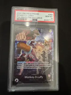 Monkey.D.Luffy (PSA Magazine) OP05-060 One Piece Promotion Cards Foil - Image 1