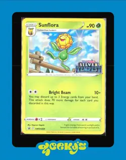 SUNFLORA SWSH269 Silver Tempest Stamp Black Star Promo Holo Pokemon Card NM - Image 1