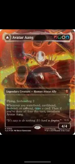 Avatar Aang (Raised Foil) Avatar: The Last Airbender Foil - Image 1