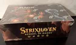 Magic: The Gathering-Strixhaven School of Mages Draft Booster Box FACTORY SEALED - Image 1
