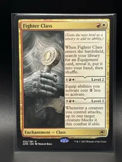 2021 Magic Adventures In The Forgotten Realms - #222 Fighter Class Regular - NM - Image 1
