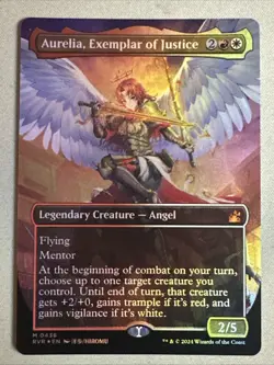 MTG / Aurelia, Exemplar of Justice / RVR #436 FOIL (Anime Borderless) Rare / NM - Image 1